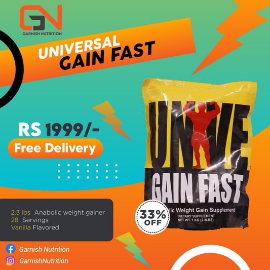 Universal Gain Fast 2 lbs Chocolate Flavor 28 Servings Made in pakistan