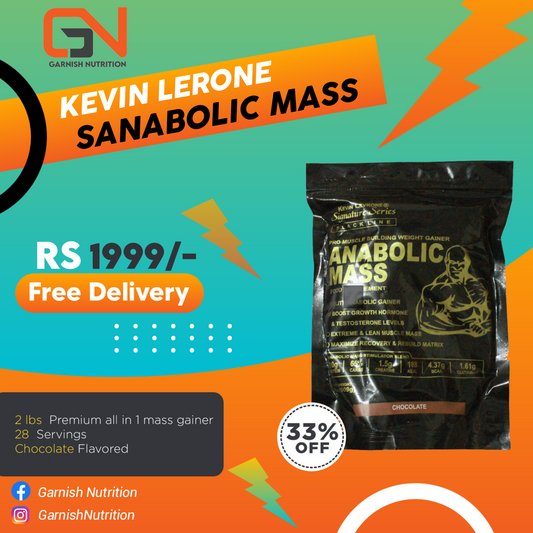 Anabolic Mass 2 lbs Chocolate Flavor 28 Servings Made in pakistan
