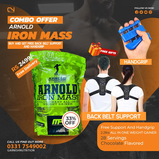 Combo Offer Arnold Iron Mass Powder